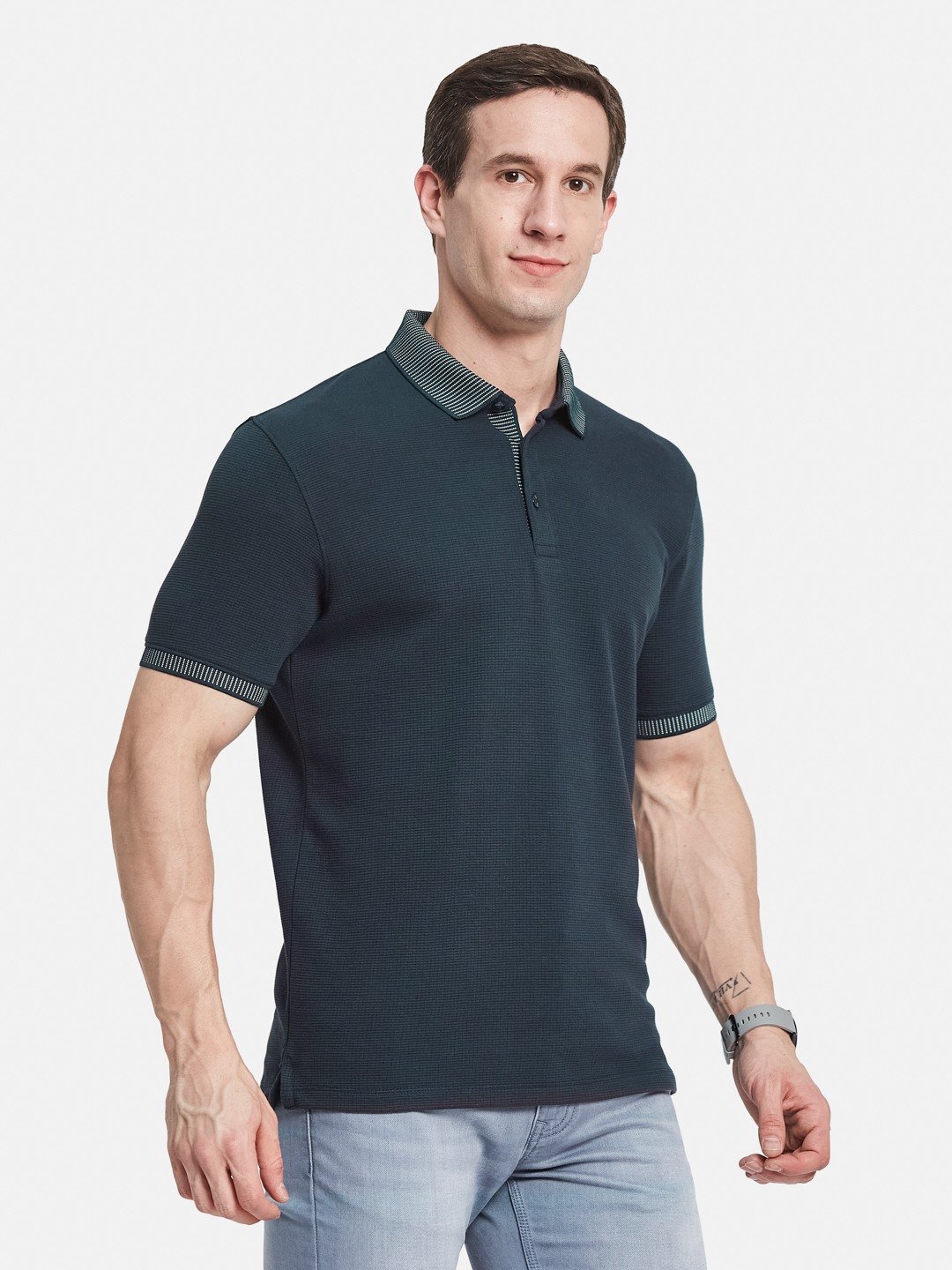 Octave Men Polo Collar T-shirt