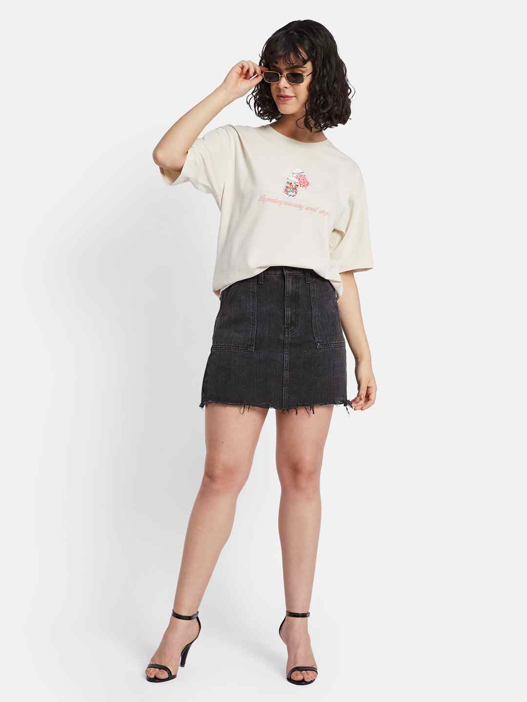 METTLE Women Printed T-shirt