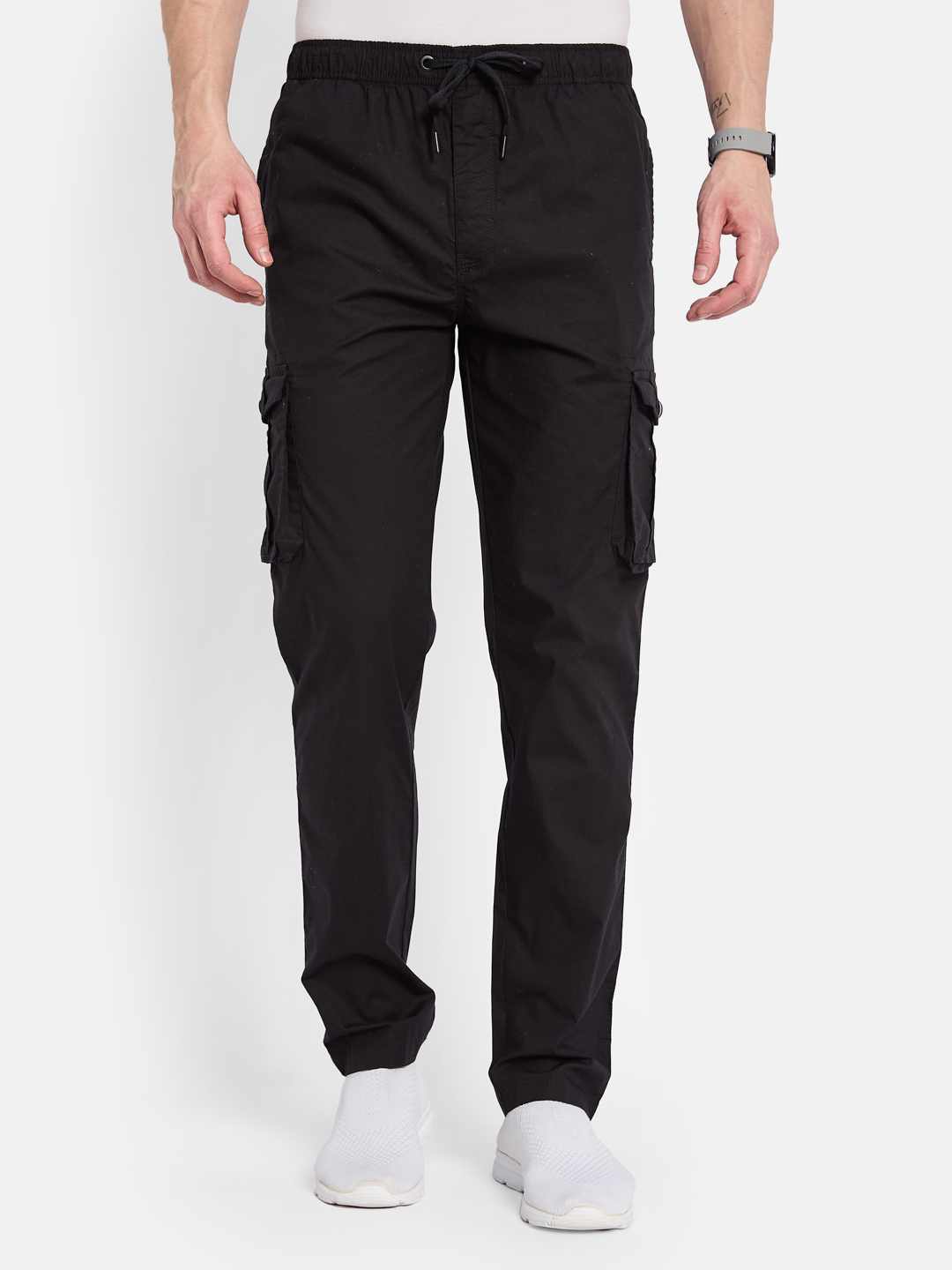 Octave Cotton Mid-Rise Trousers