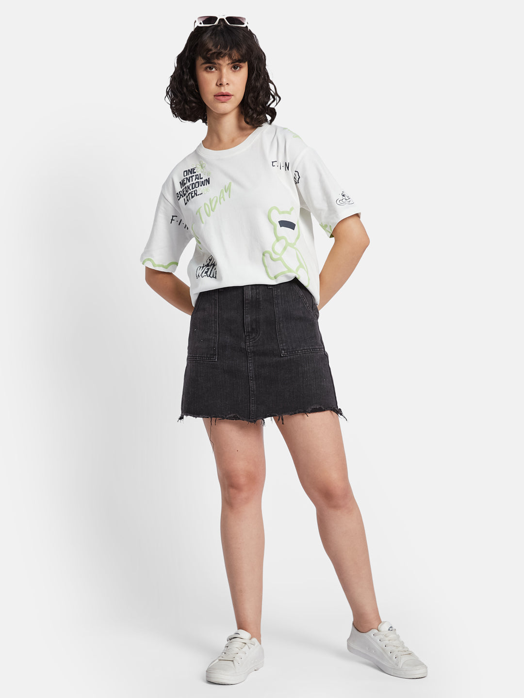 METTLE Women Printed T-shirt