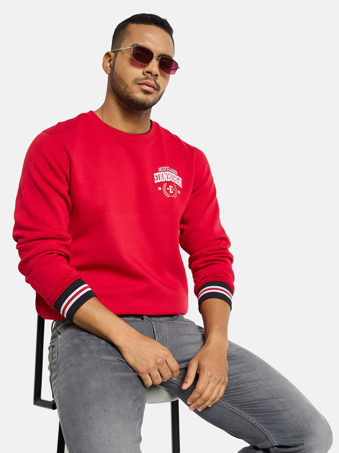 Octave Men Printed Sweatshirt