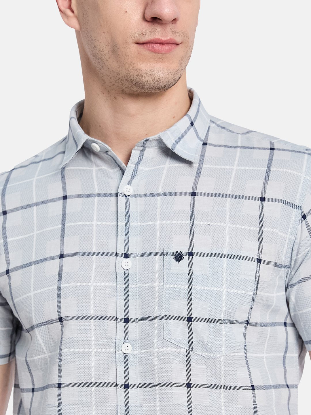 METTLE Men Opaque Checked Casual Shirt
