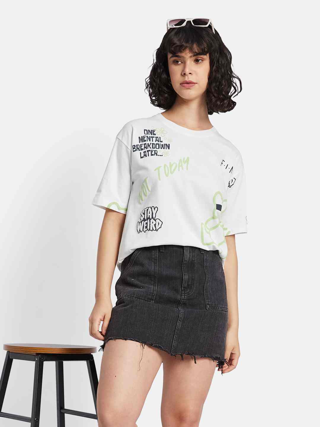 METTLE Women Printed T-shirt