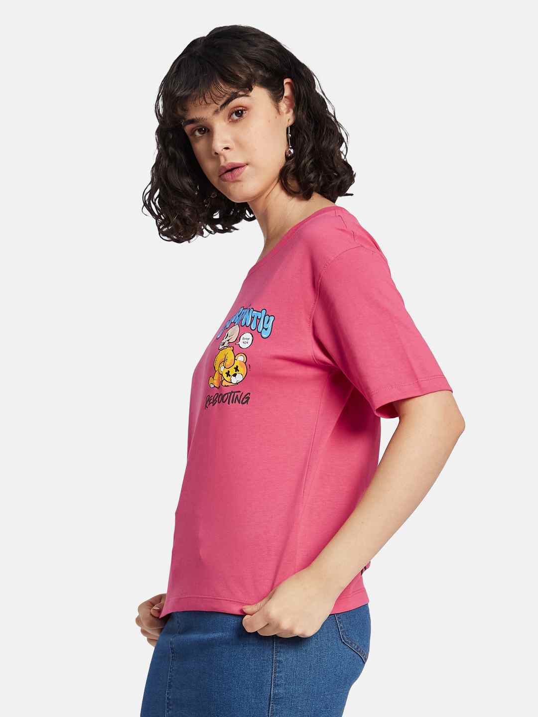 METTLE Women Printed T-shirt