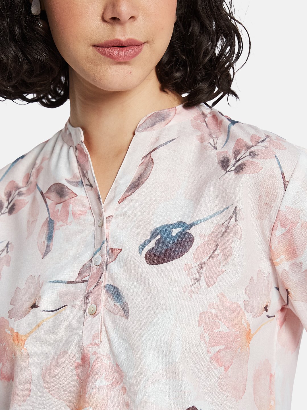 METTLE Floral Print Cotton Top
