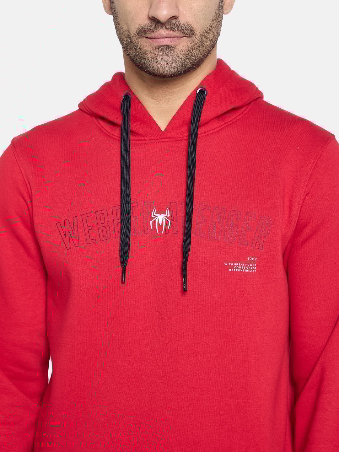 Octave Men Printed Hooded Sweatshirt