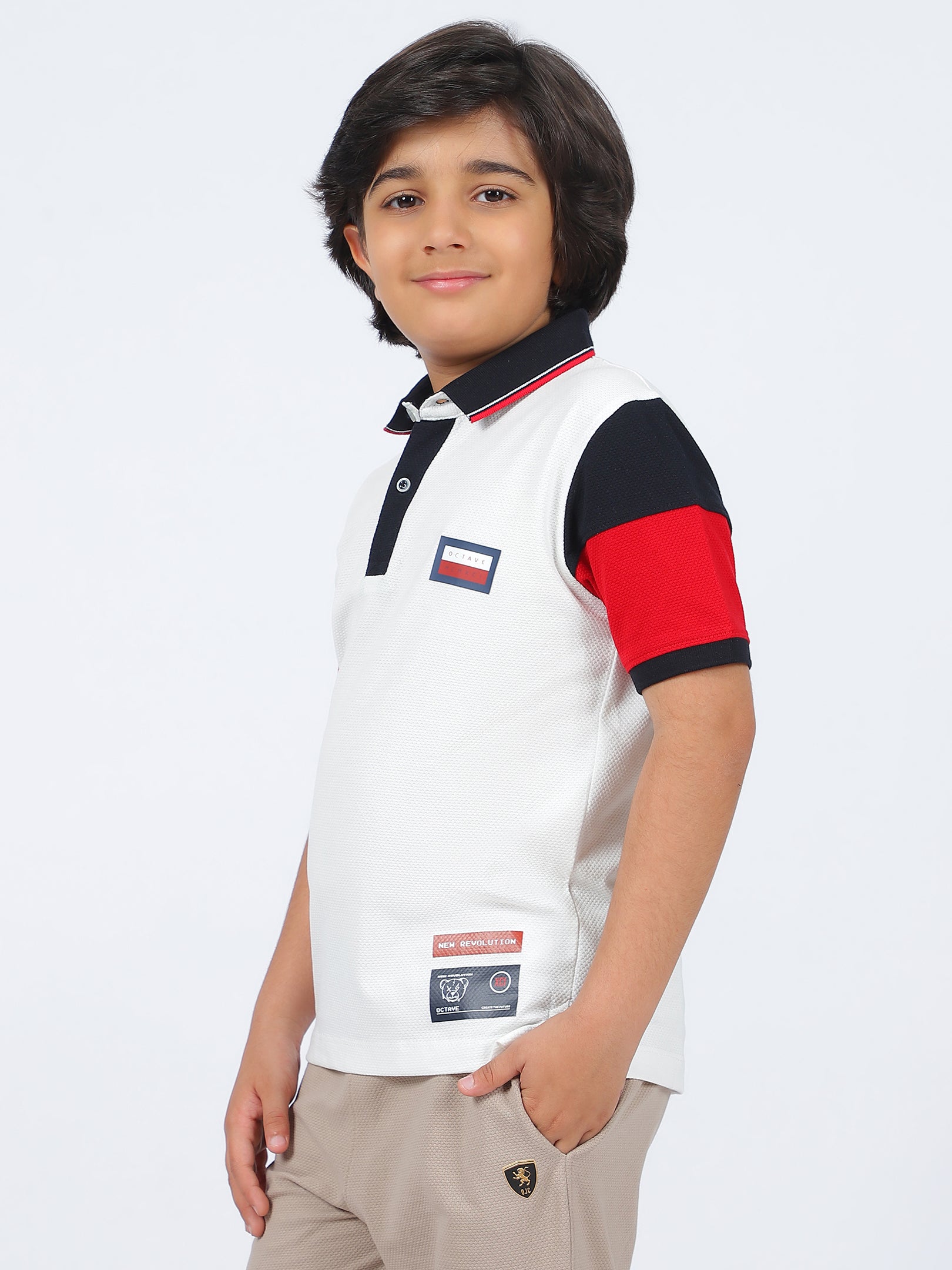 Octave Boys Polo Collar T-shirt