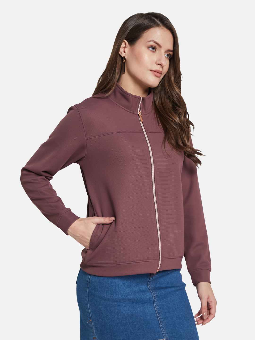 METTLE Women Front-Open Sweatshirt