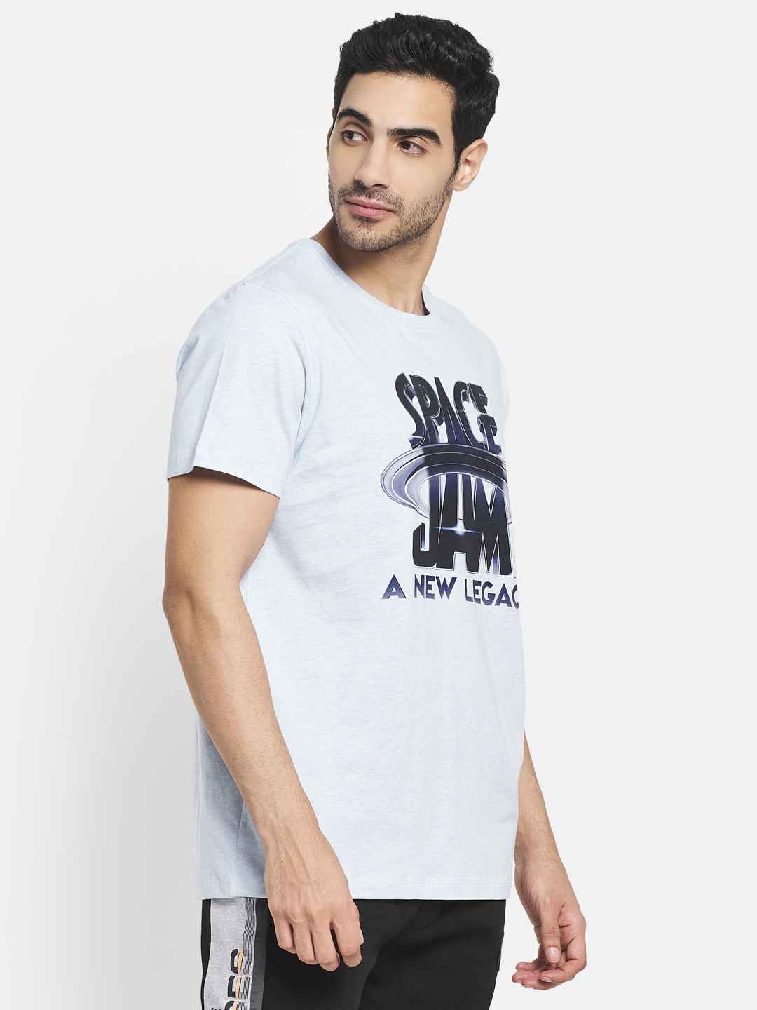 Octave Men Blue Typography Printed T-Shirt