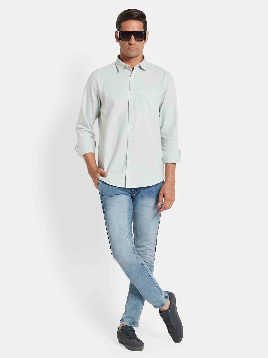 METTLE Men Opaque Casual Shirt