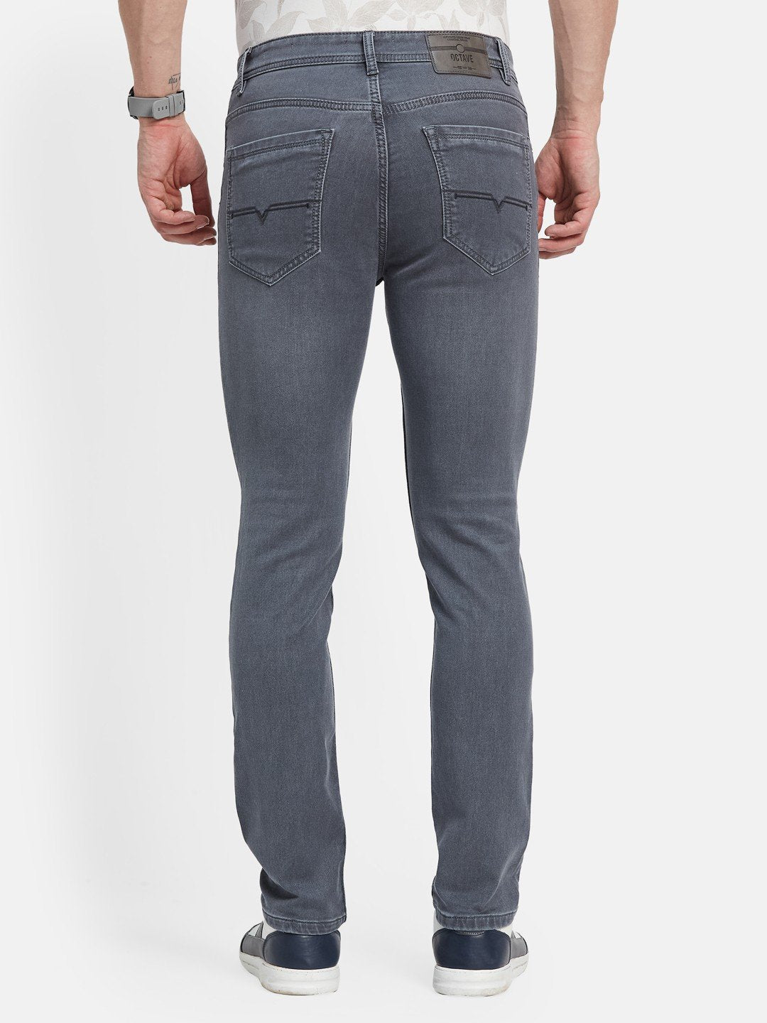 Octave Men Slim Fit Light Fade Stretchable Jeans
