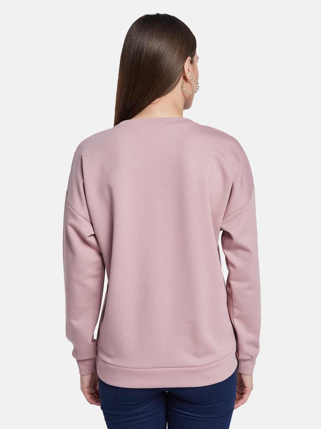 METTLE Women Printed Sweatshirt