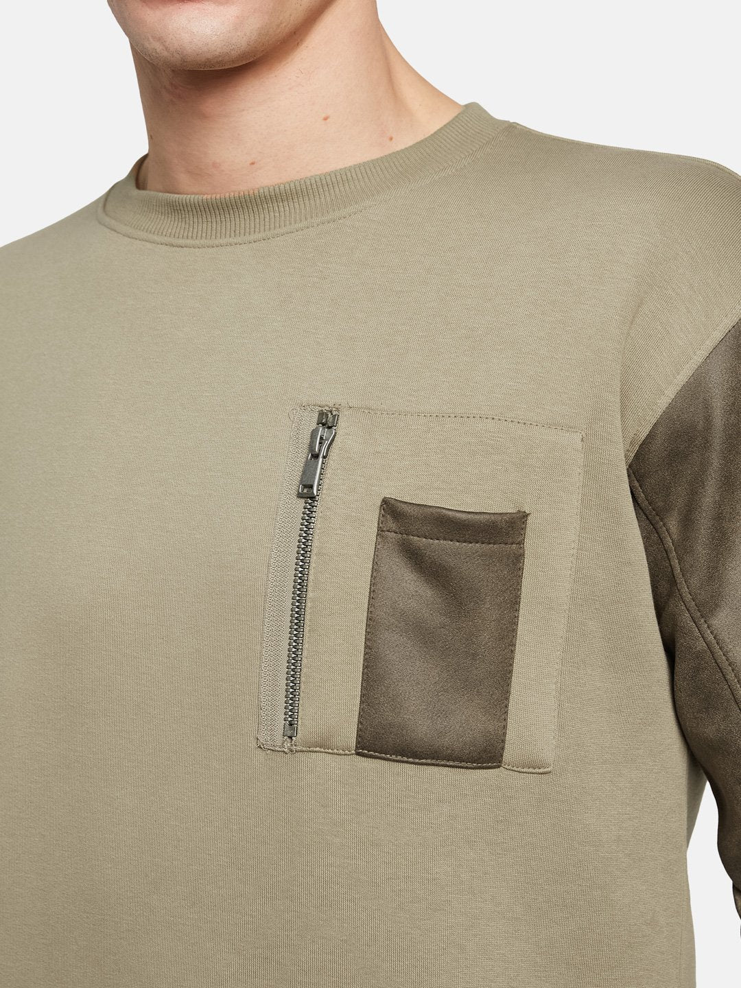 Octave Men Colourblocked Sweatshirt