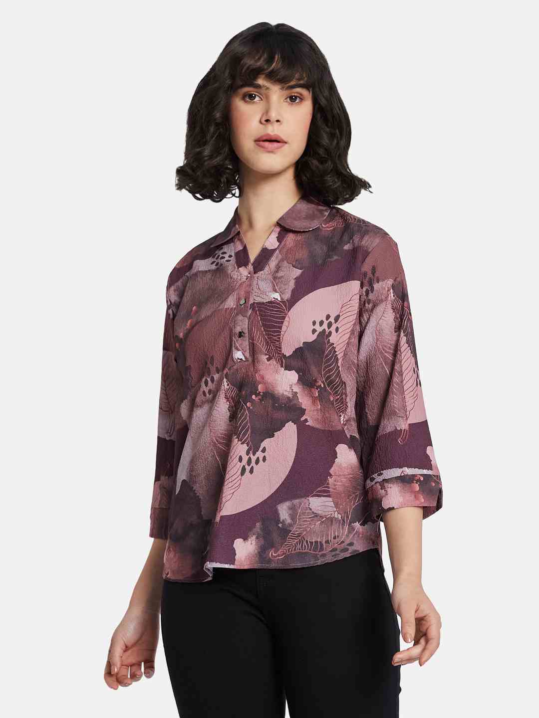 METTLE Floral Print Cotton Top