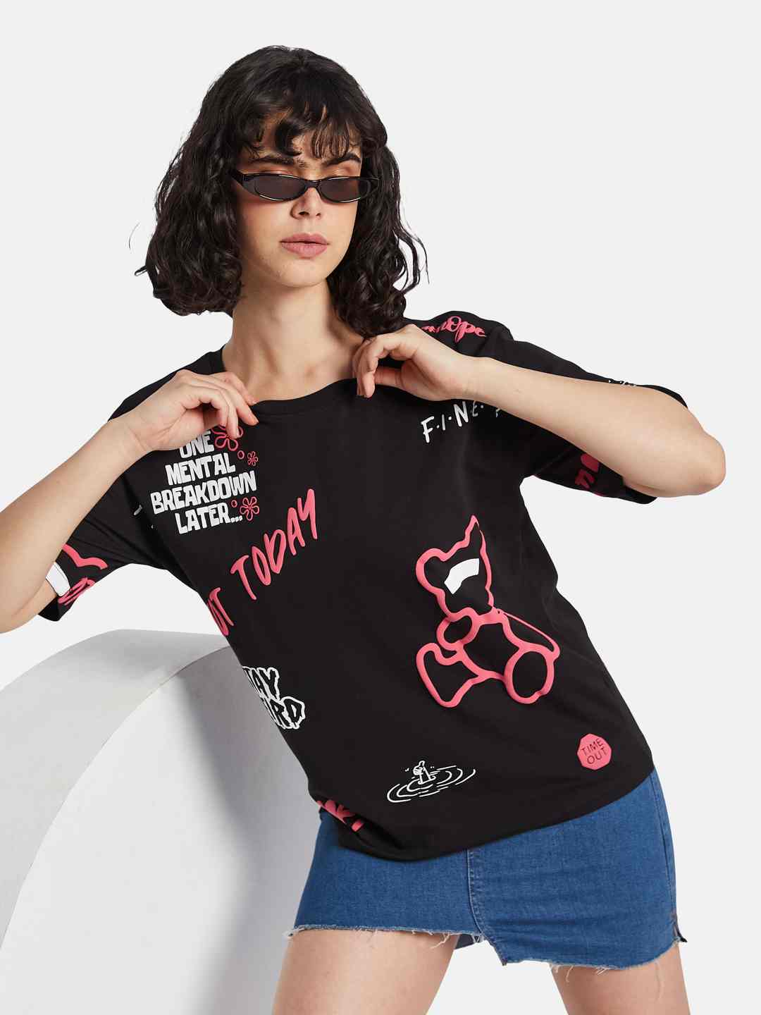 METTLE Women Printed T-shirt