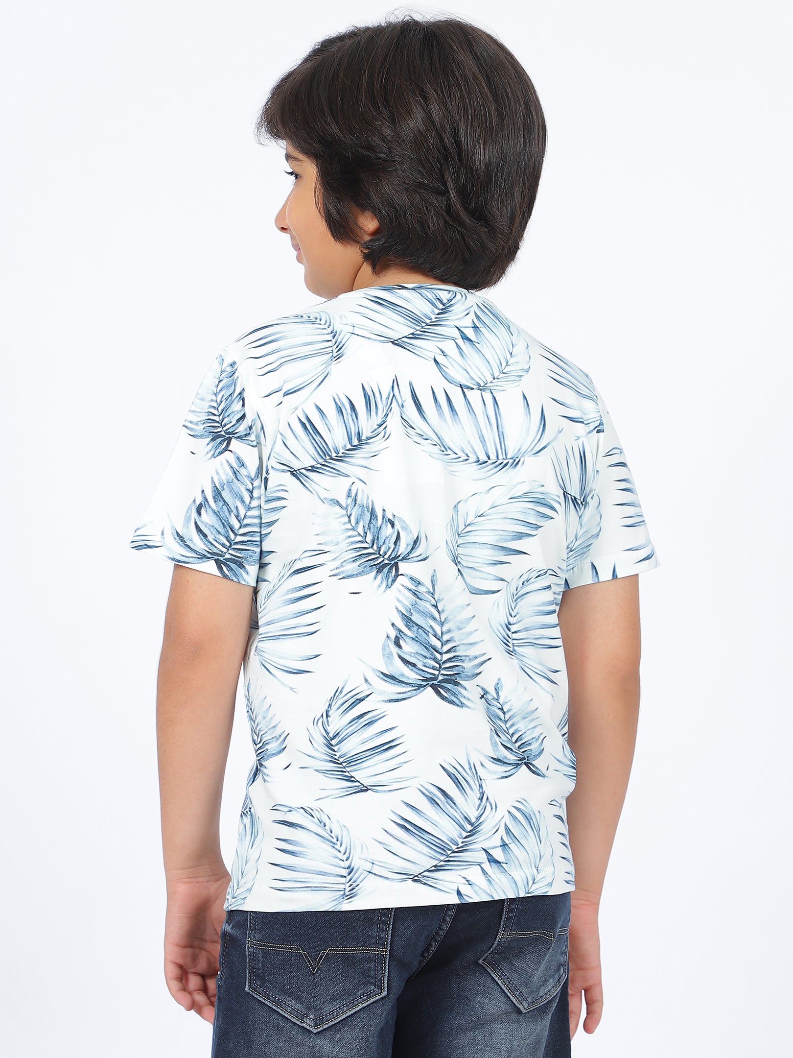 Octave Boys Floral Printed T-shirt