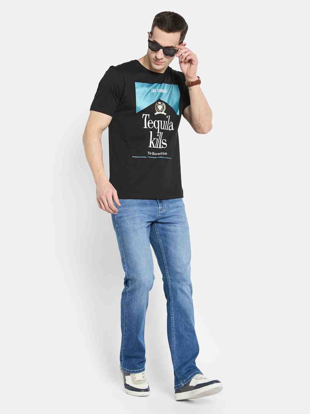 Octave Men Printed T-shirt