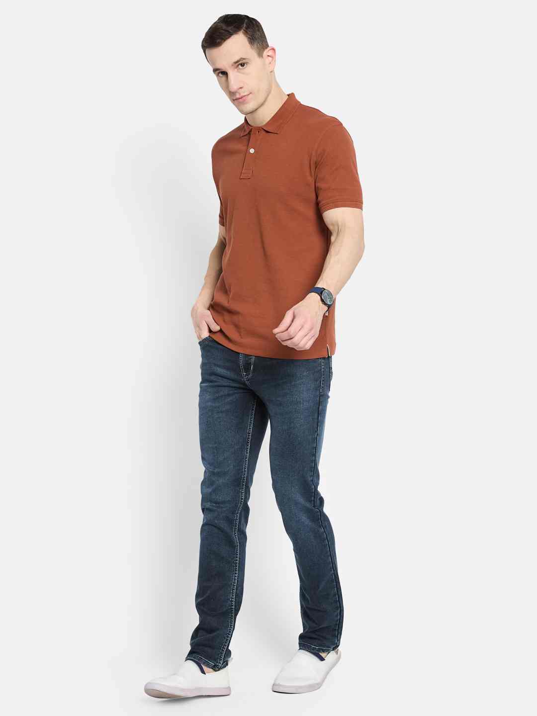 Octave Men Polo Collar T-shirt