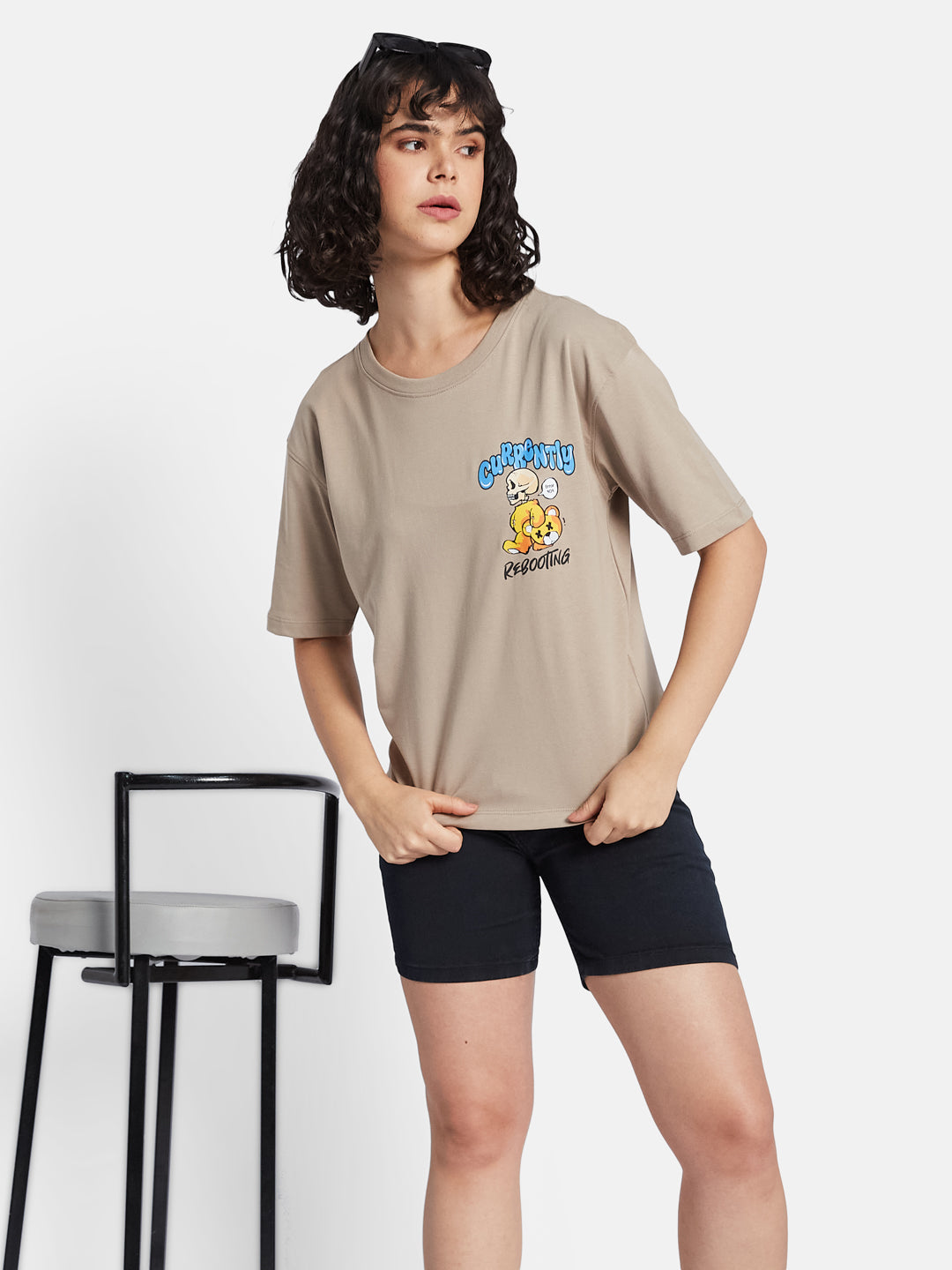 METTLE Women Printed T-shirt