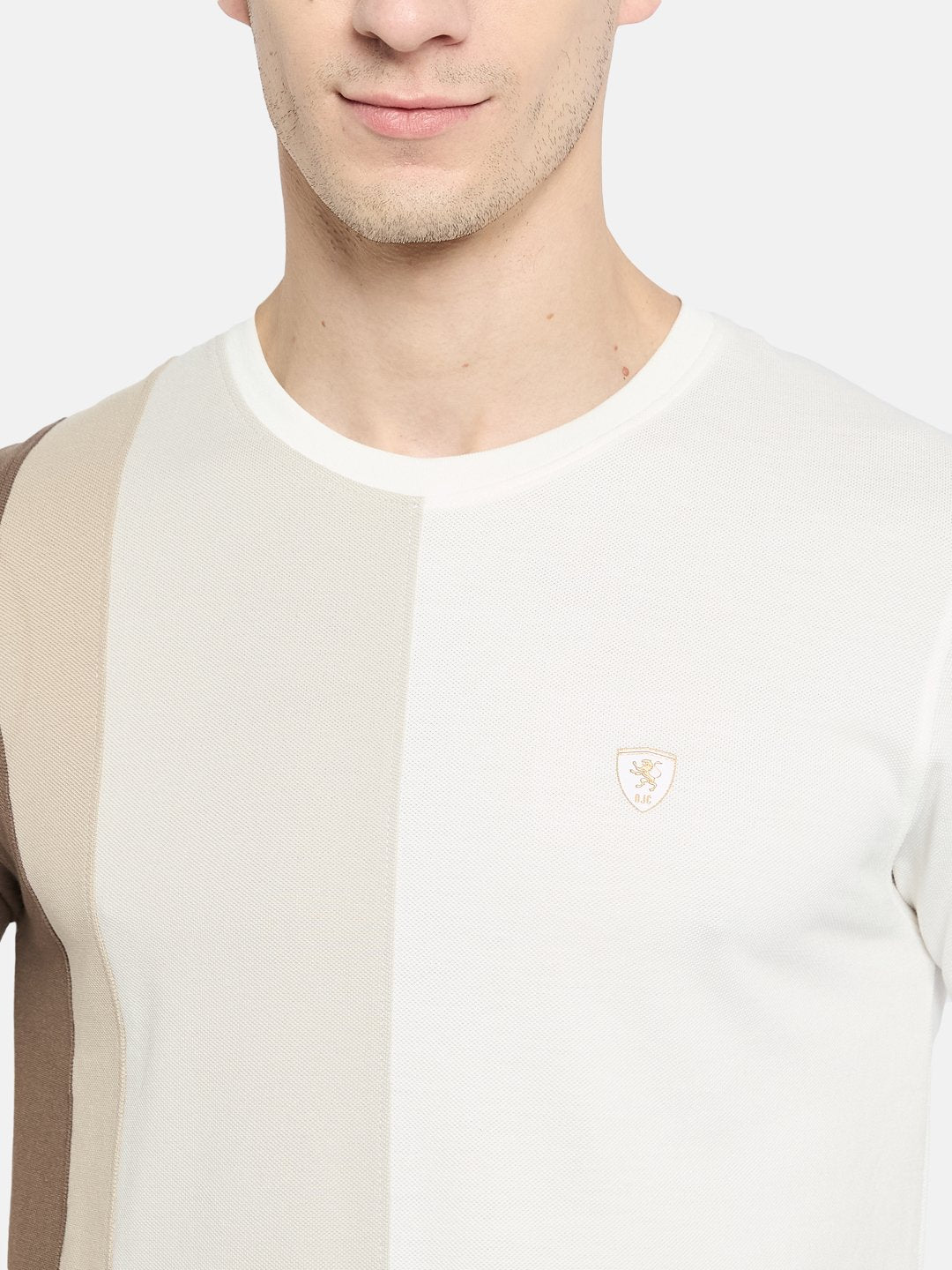 Octave Men Colourblocked T-shirt