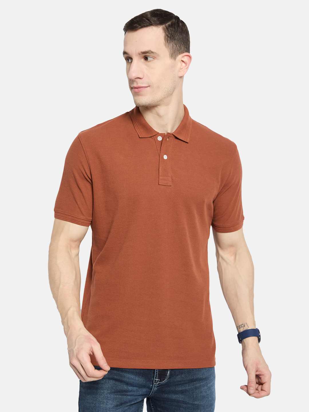 Octave Men Polo Collar T-shirt