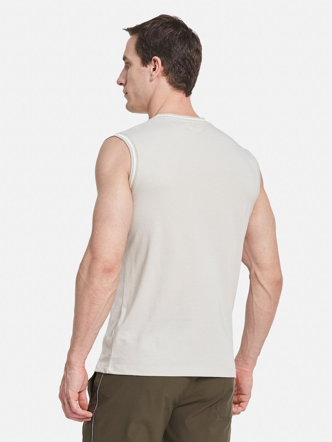 Octave Men Sleeveless Round Neck T-shirt
