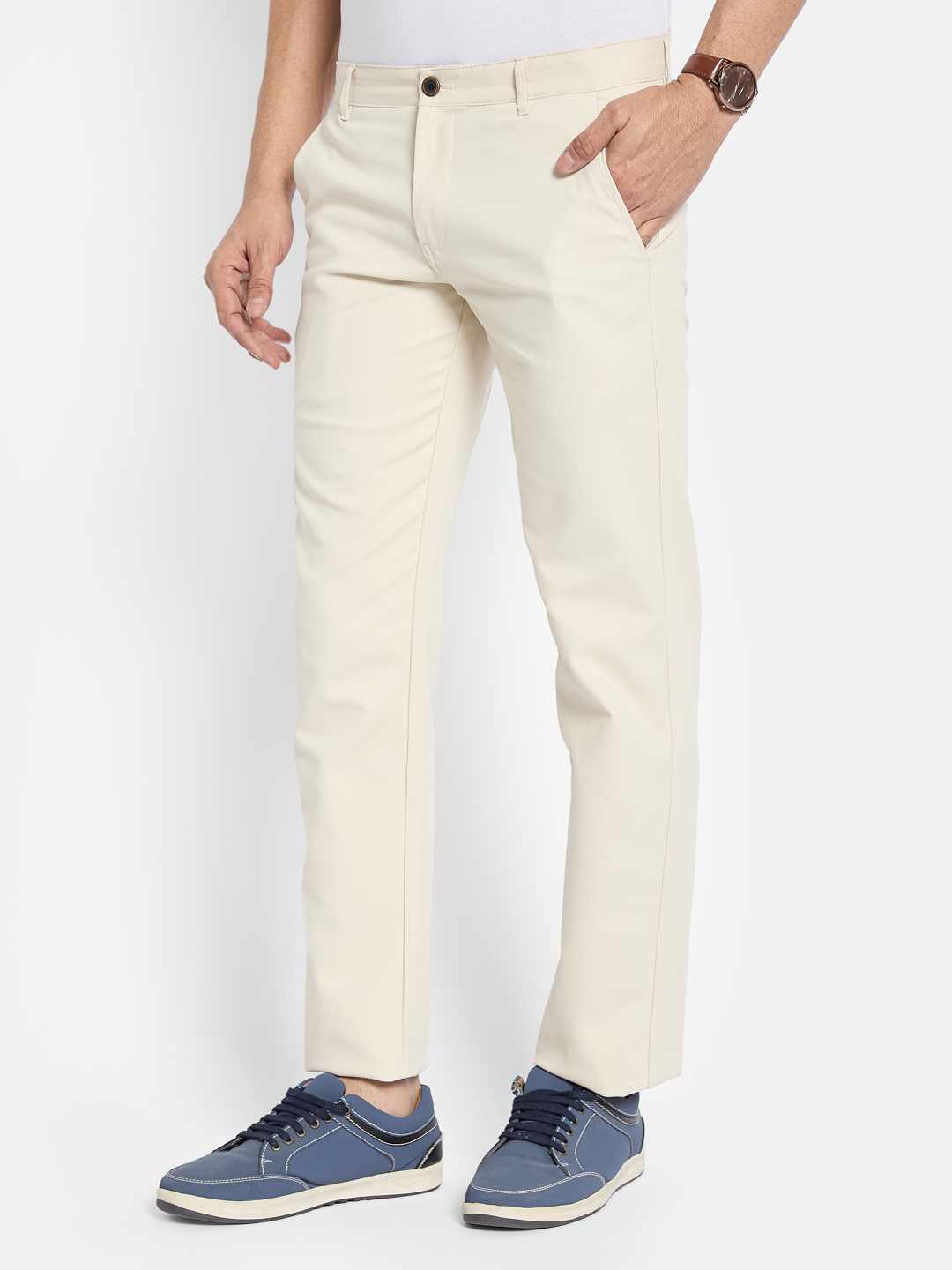 Octave Men Regular Fit Chinos Trousers