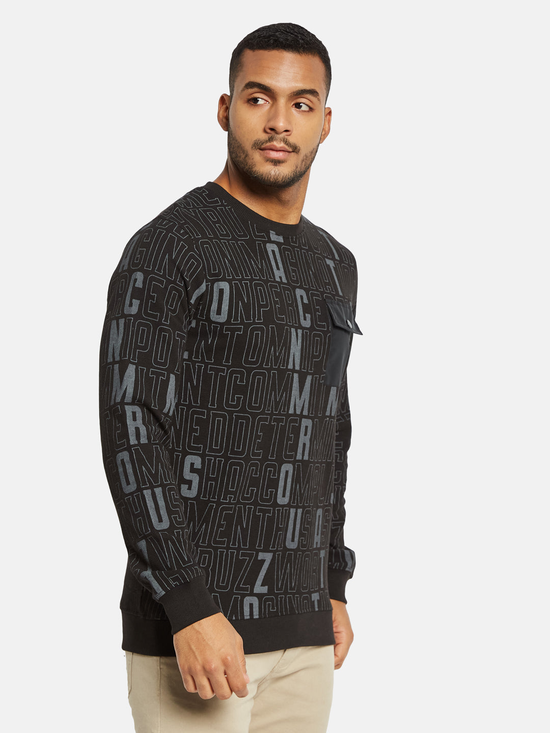 Octave Men Printed Sweatshirt