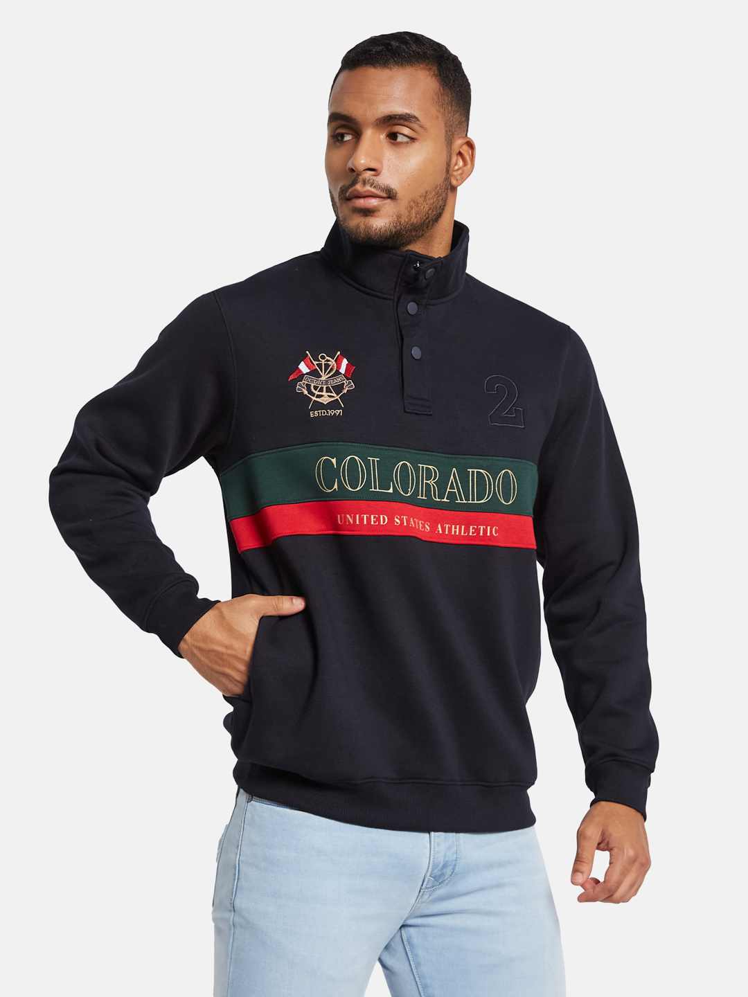 Octave Men Printed Sweatshirt