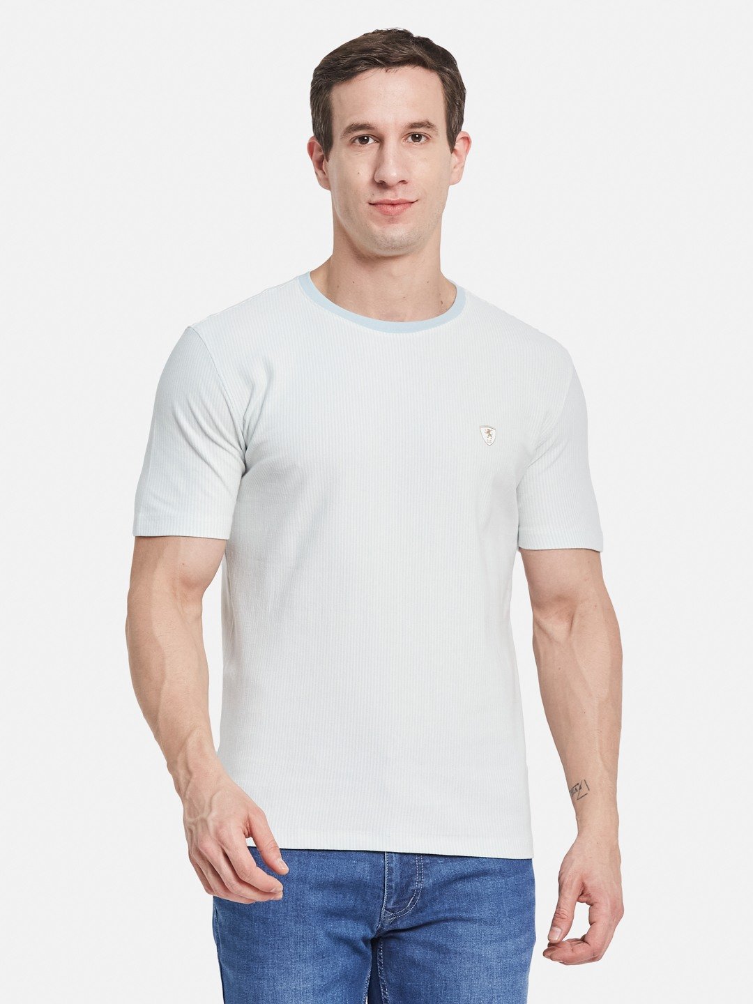 Octave Men Striped T-shirt