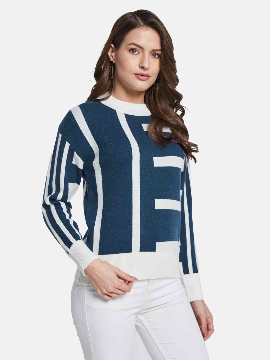 METTLE Women Printed Pullover