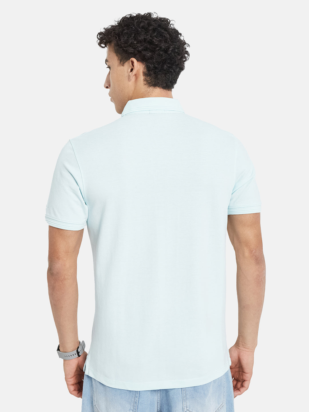 Octave Men Polo Collar Slim Fit T-shirt