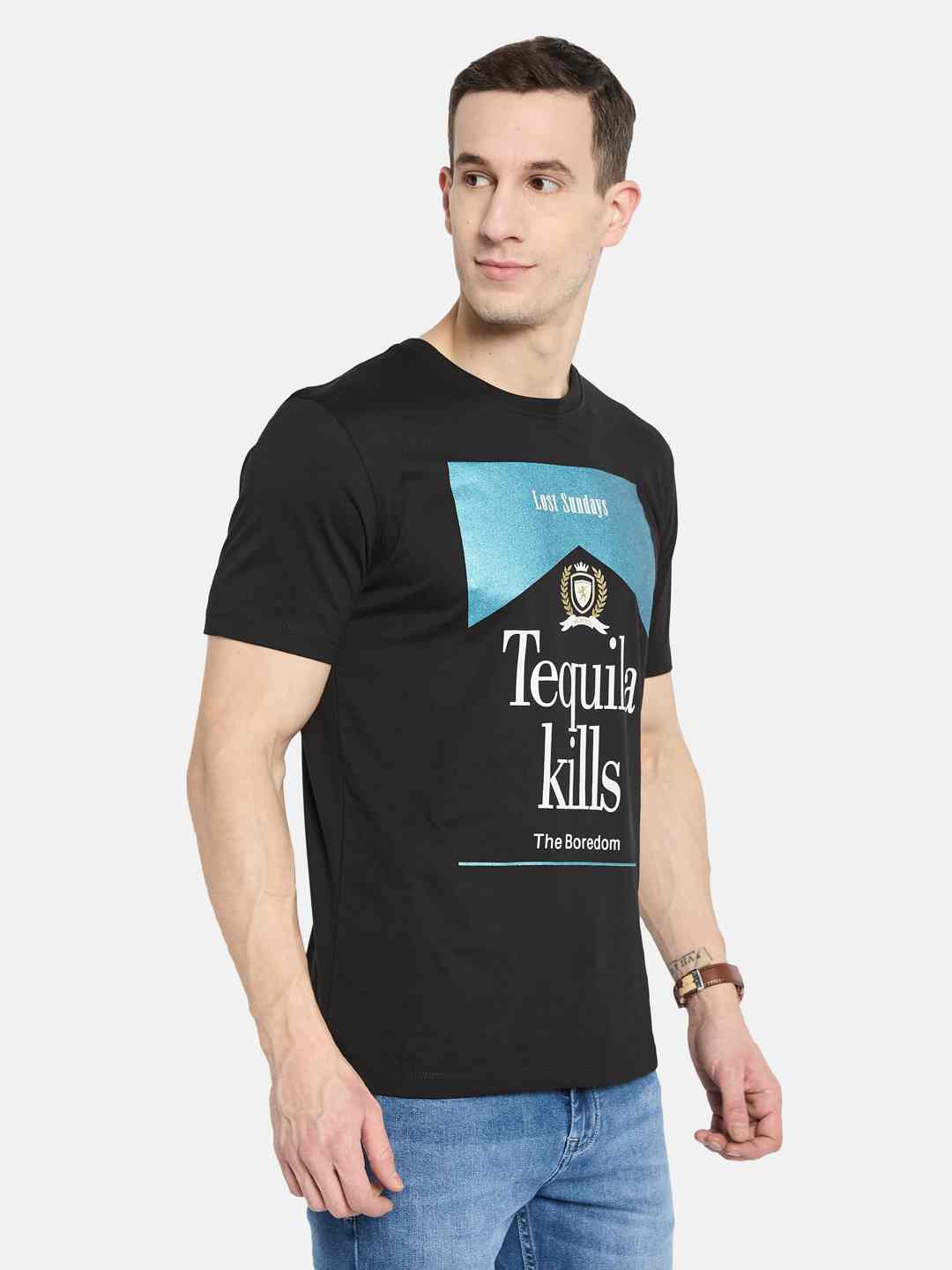 Octave Men Printed T-shirt