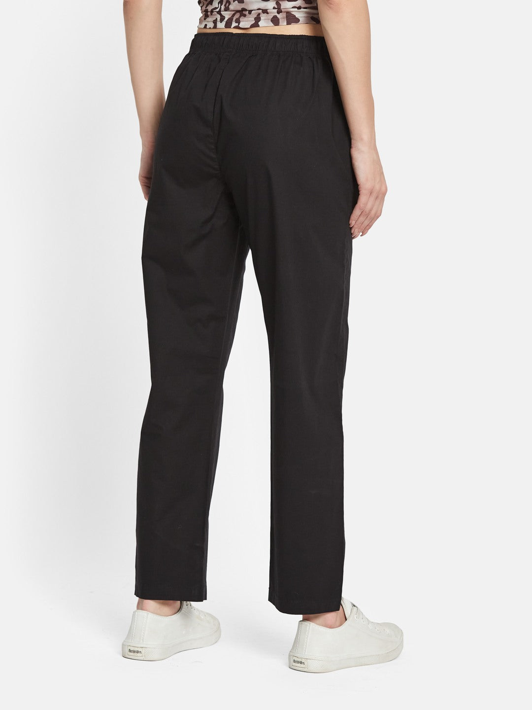 METTLE Women Cotton Mid Rise Track Pants