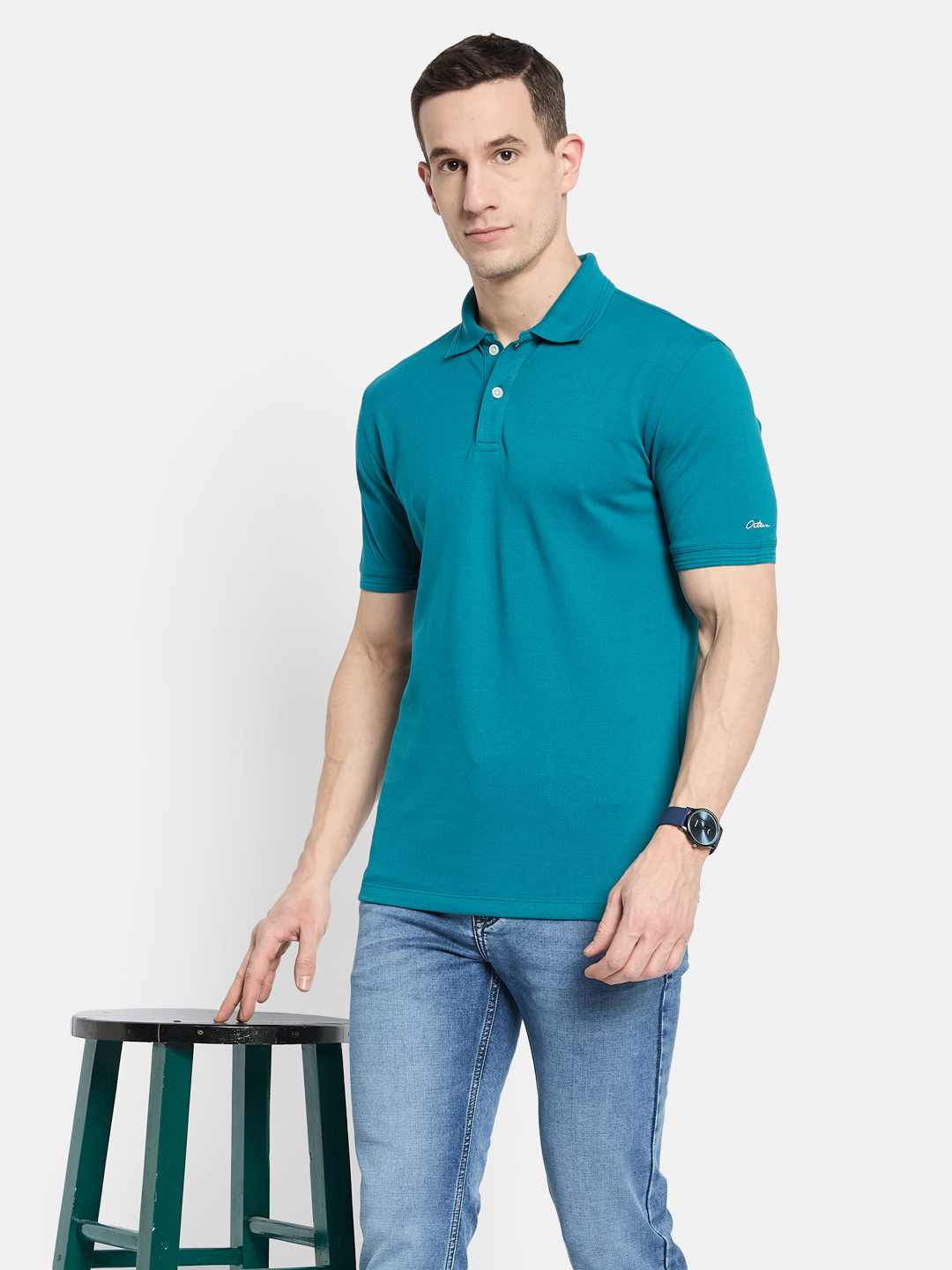 Octave Men Polo Collar T-shirt