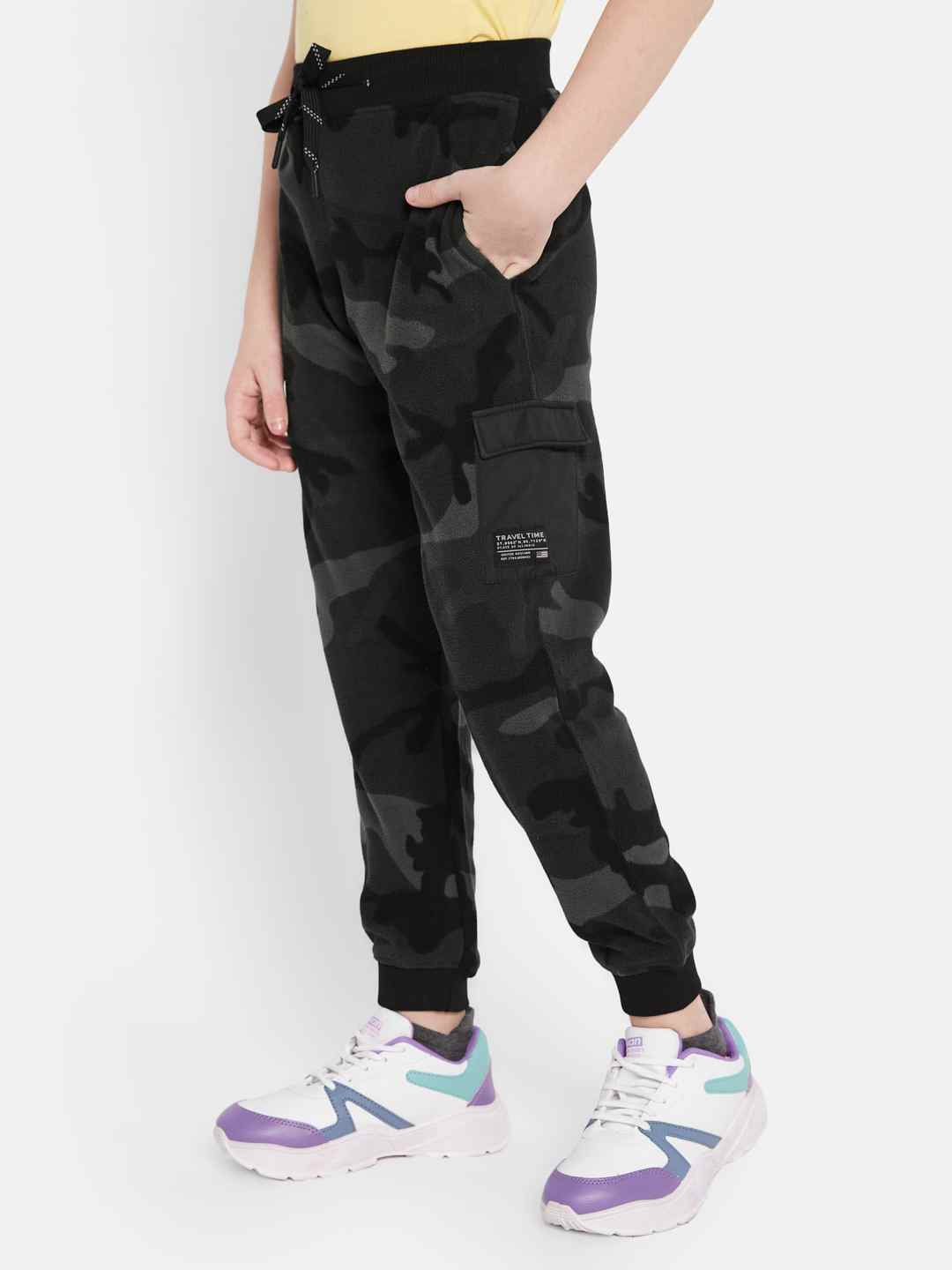 Octave Boys Printed Fleece Joggers