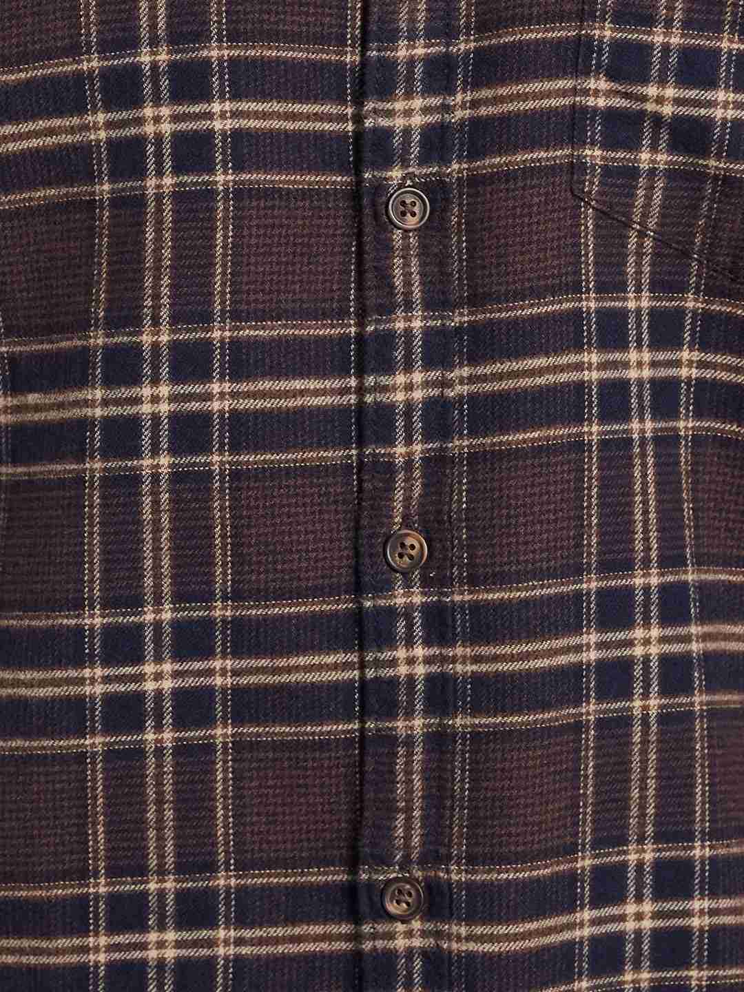 METTLE Men Opaque Checked Casual Shirt