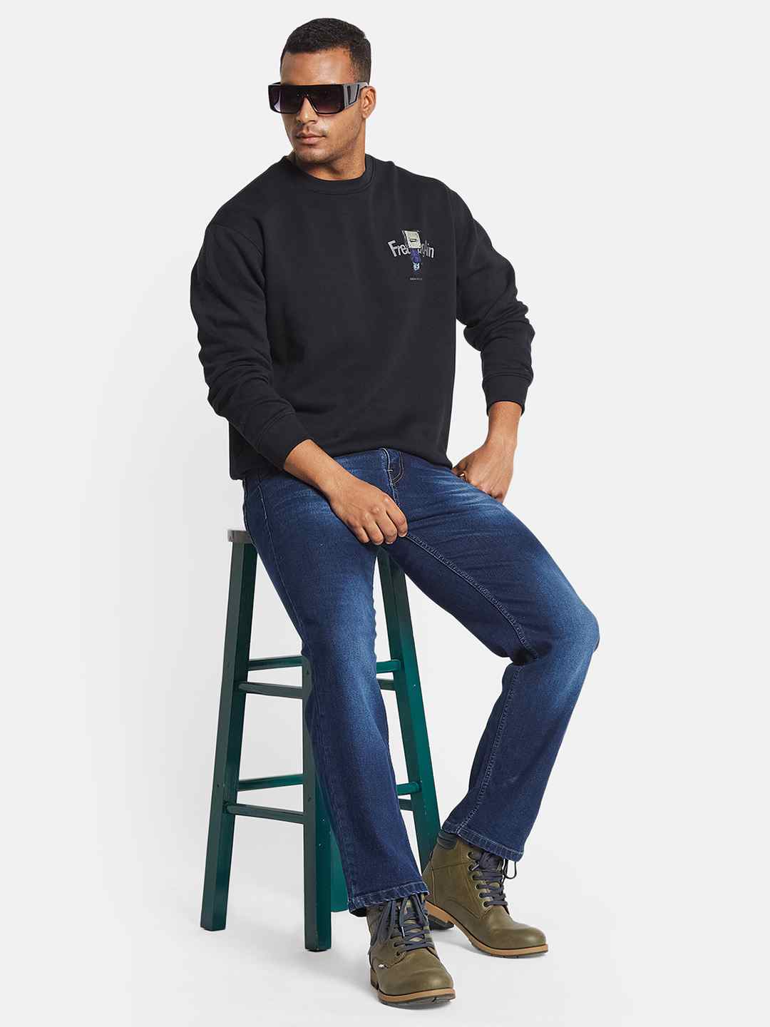 Octave Men Graphic Printed Sweatshirt