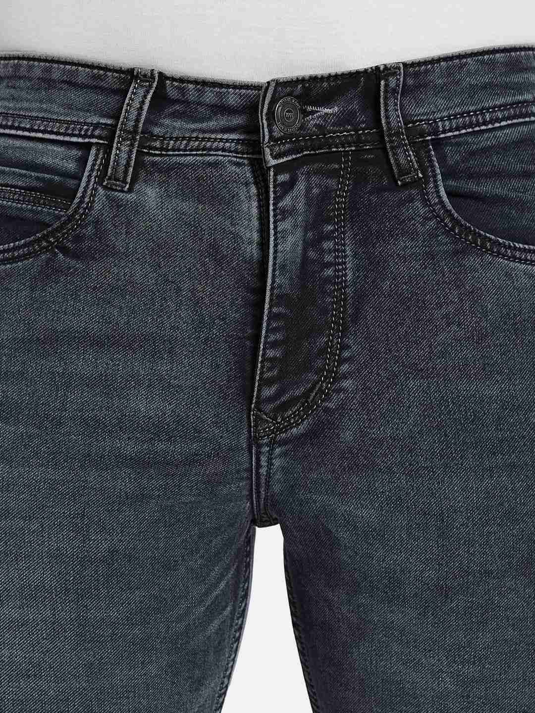 Octave Men Bootcut Low Distress Stretchable Jeans