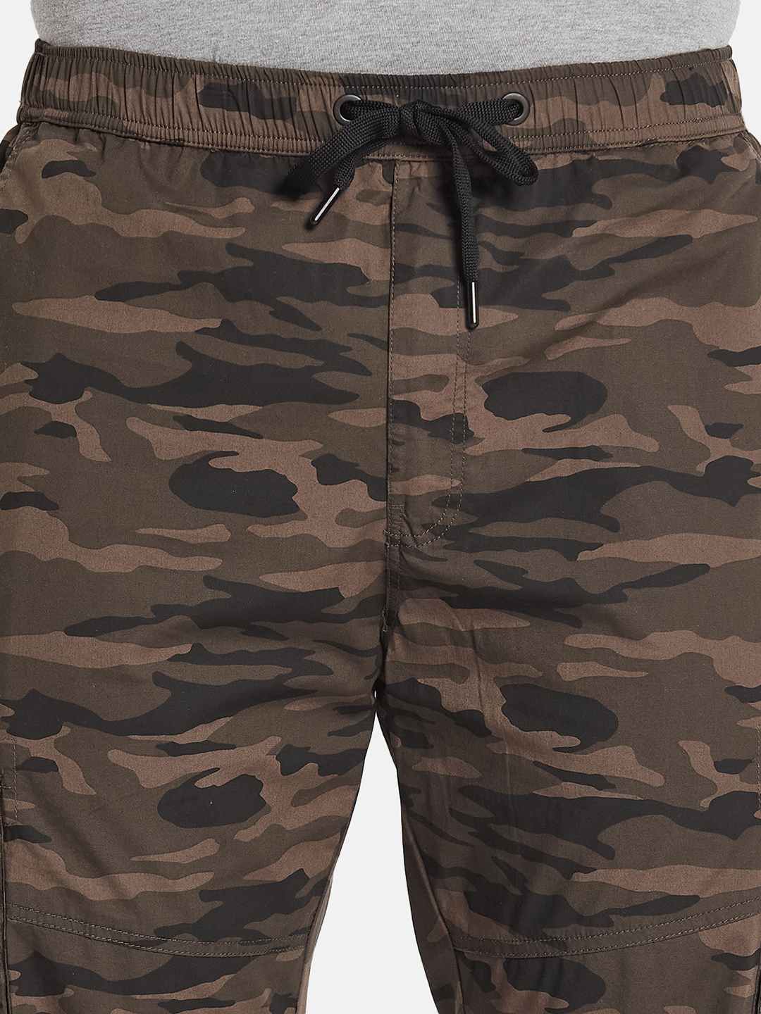 Octave Men Cotton Camouflage Printed Regular Fit Track Pants