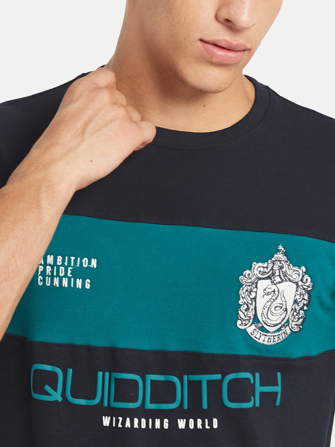 Octave Men Printed Regular Fit Cotton T-shirt