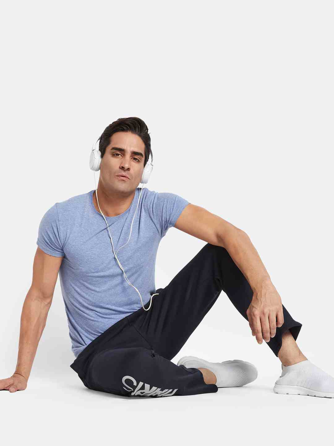 Octave Men Printed Fleece Track Pants