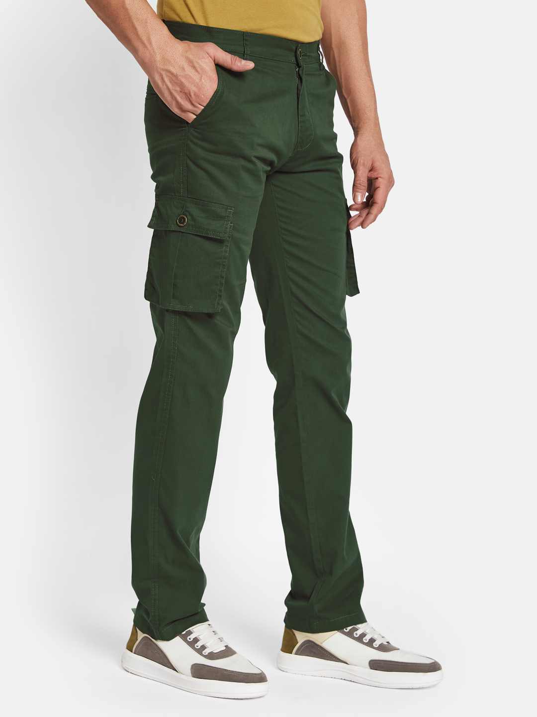 Octave Men Mid-Rise Regular Fit Chinos Trouser