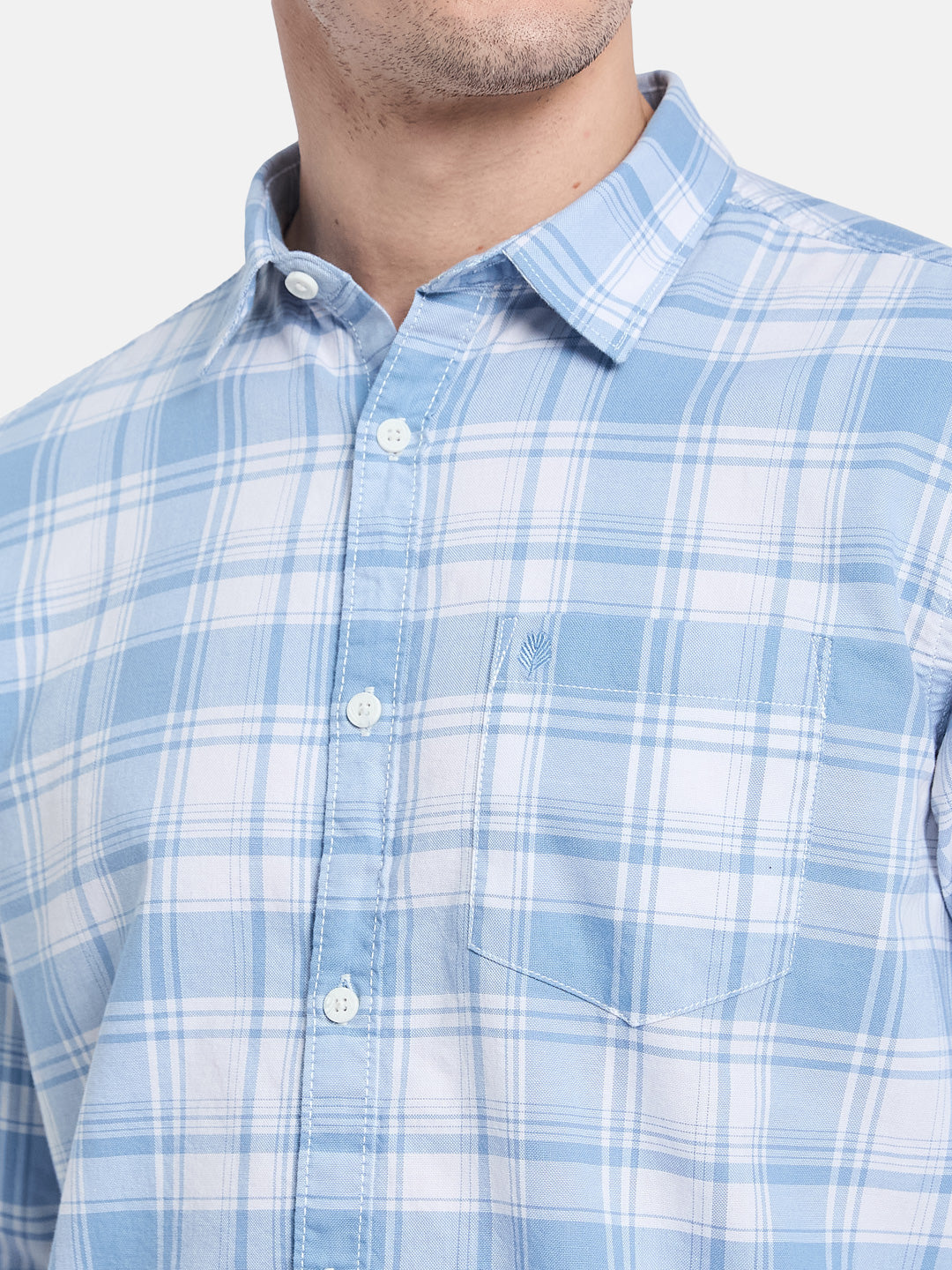 METTLE Men Opaque Checked Casual Shirt