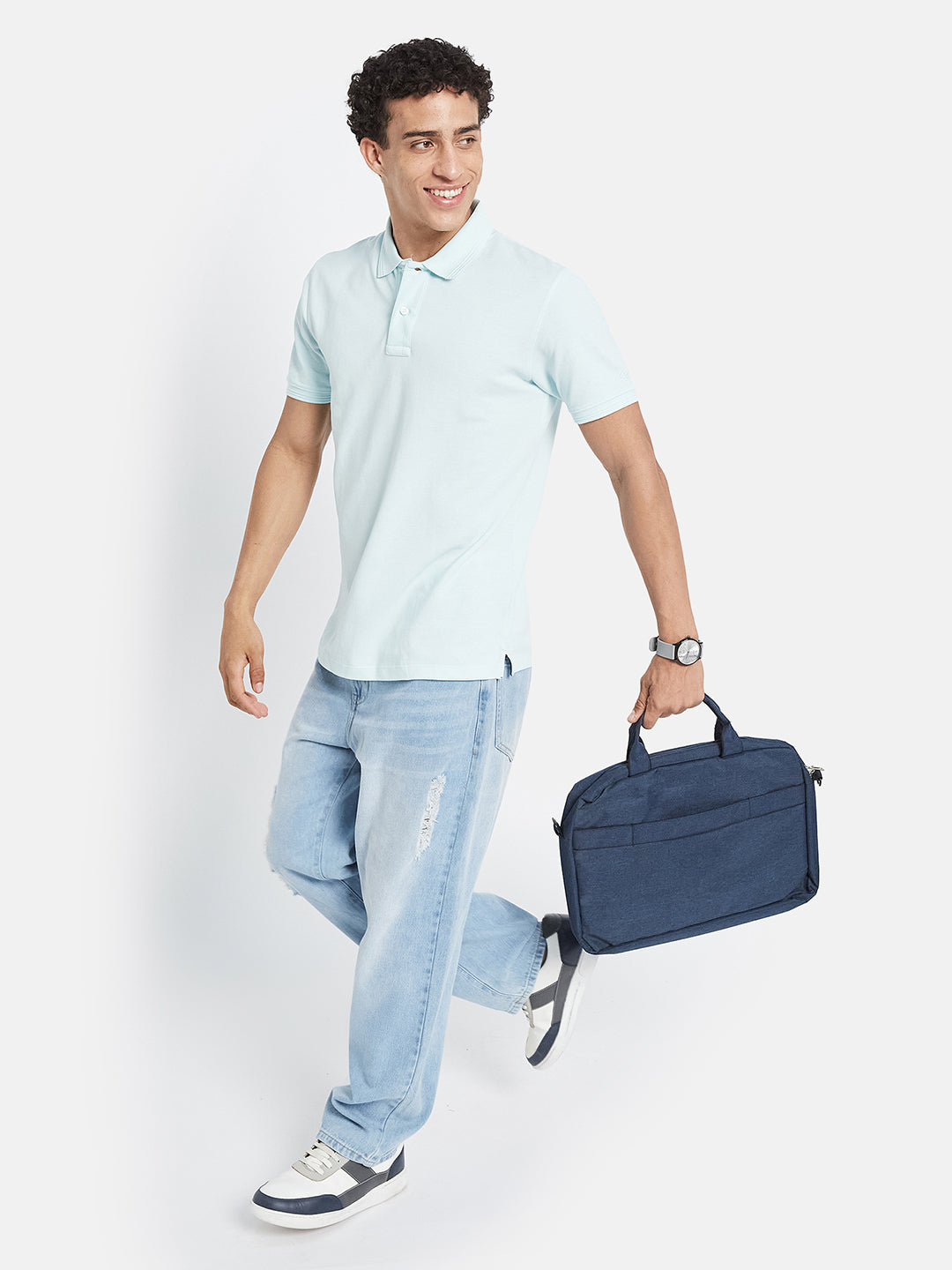 Octave Men Polo Collar Slim Fit T-shirt