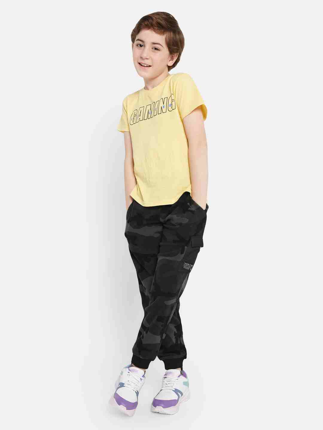 Octave Boys Printed Fleece Joggers
