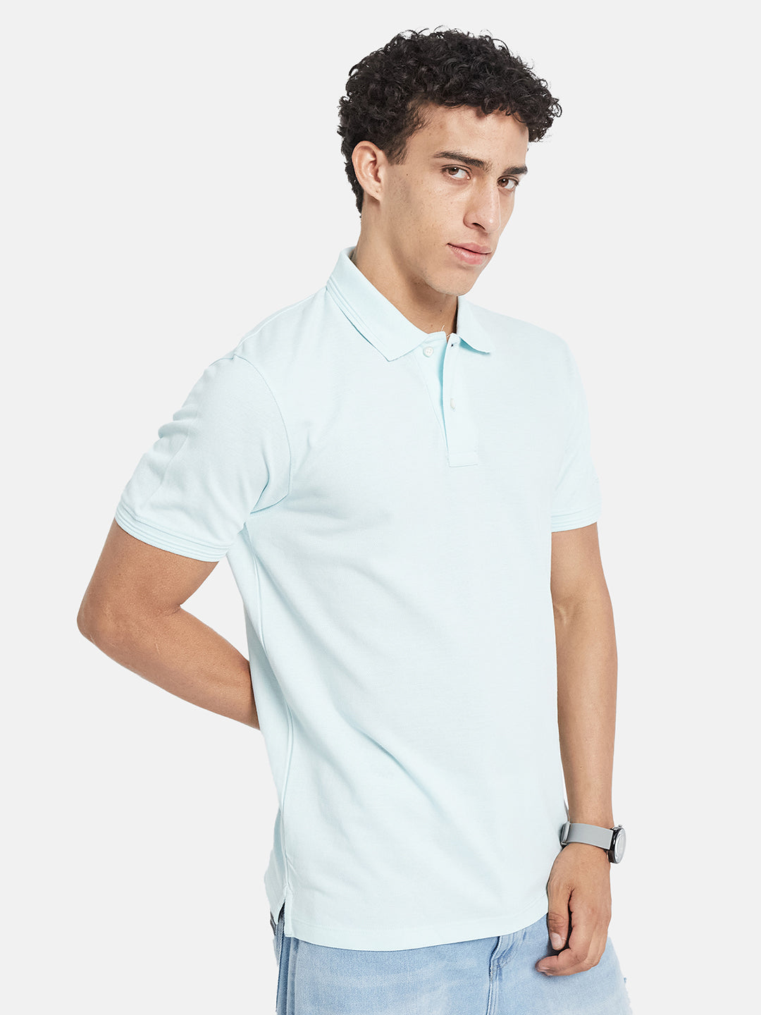 Octave Men Polo Collar Slim Fit T-shirt
