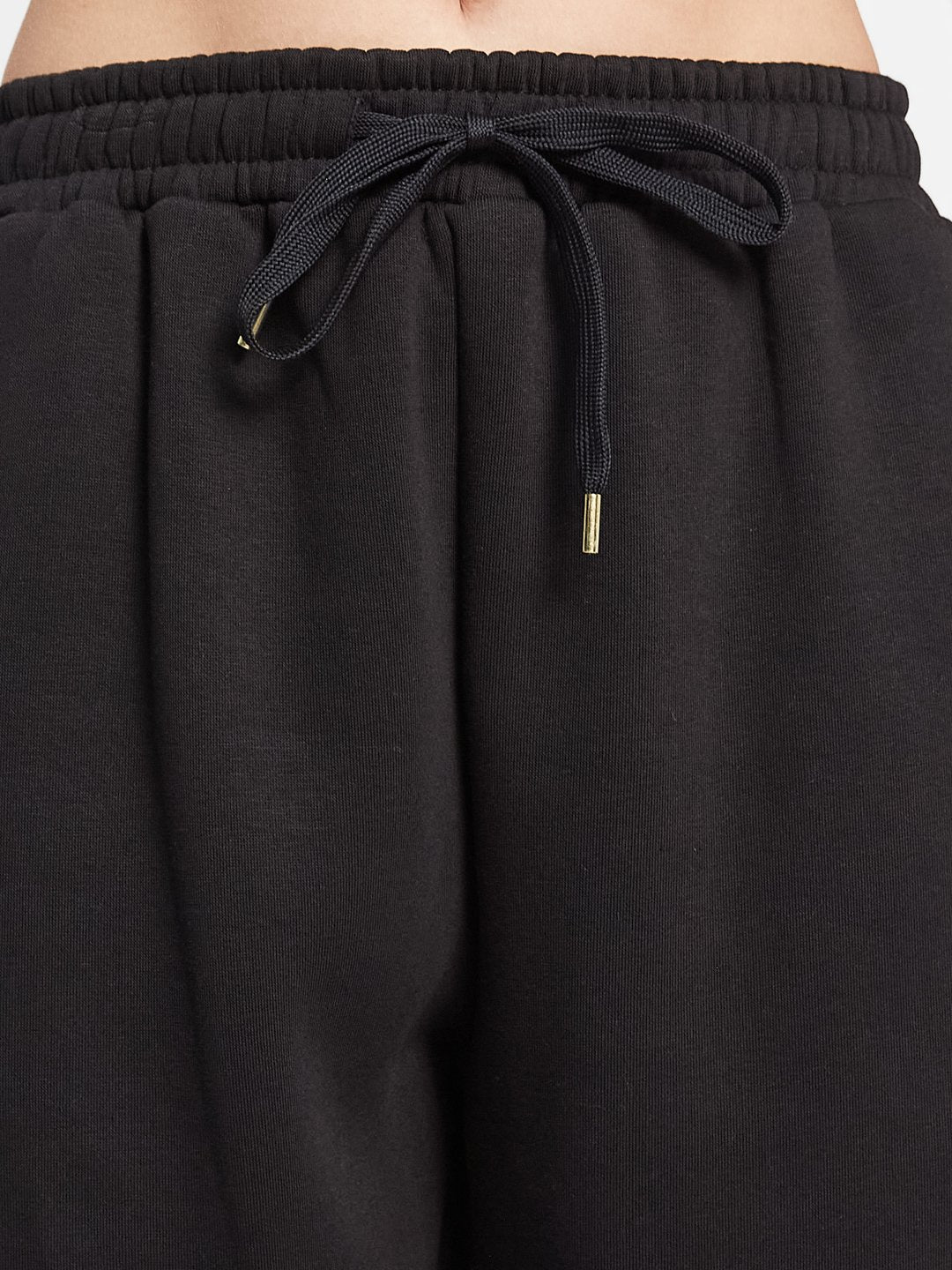 METTLE Women Cotton Mid Rise Track Pants