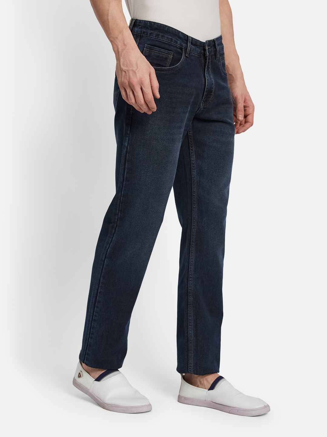 Octave Men Straight Fit Light Fade Stretchable Jeans