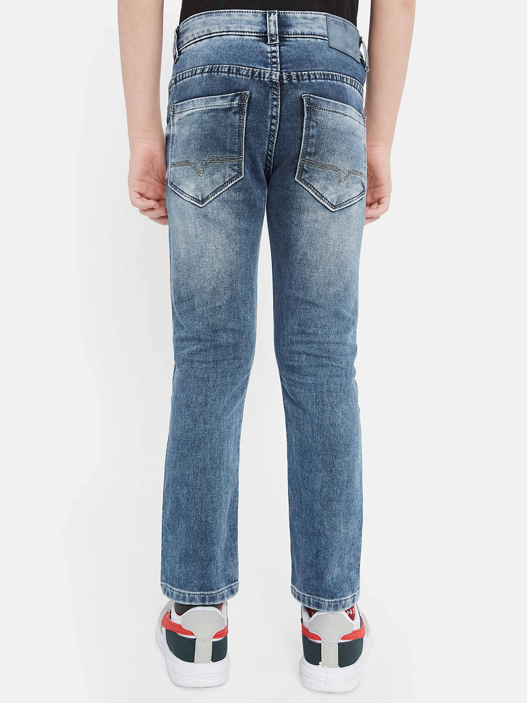 Octave Boys Heavy Fade Clean Look Stretchable Jeans